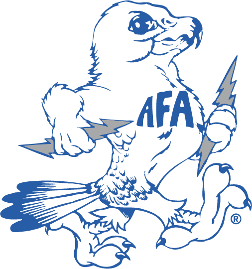 Air Force Falcons 1973-Pres Mascot Log iron on paper